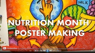 POSTER MAKING NUTRITION MONTH [upl. by Oicangi]