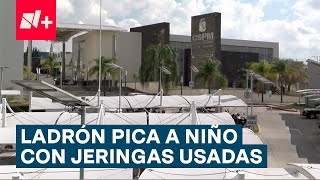 Hombre pica a niño de 12 años con jeringas usadas tras resistirse a asalto  N [upl. by Comethuauc]