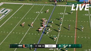 NCAAF LIVE🔴Miami Hurricanes vsUSF Bulls Week 4 College Football Full Game21st September 2024 [upl. by Marquet]