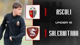 Highlights Under 16  AscoliSalernitana 11  Ascoli Calcio [upl. by Aihtenak123]