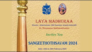 Jashwanth Mridangam Solo LAYA MADHURAA SANGEETHOTHSAVAM 2024 [upl. by Cran]