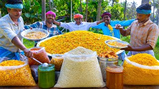 BHEL PURI  Delicious Bhel Puri with Two Chutneys  Indian Street Food Recipe Cooking in Village [upl. by Ralaigh]