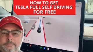 How I Got Tesla Full Self Driving For FREE and You Can Too [upl. by Nipha]