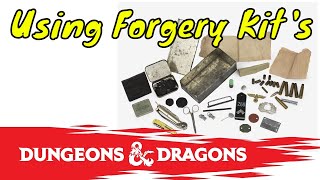 How to Use the Forgery Kit Successfully in Dungeons amp Dragons 5E 🔴LIVE [upl. by Ebanreb]