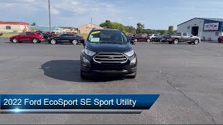 2022 Ford EcoSport SE Sport Utility Portage Baraboo Pardeeville Endeavor Madison [upl. by Hume]