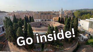 Inside and up the Mausoleum of Augustus [upl. by Akinod]