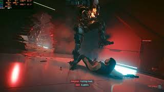 Killing Adam Smasher using Monowire  Cyberpunk 2077 [upl. by Naujuj]