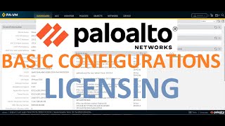 Palo Alto Basic Configuration  Initial Setup amp Licensing [upl. by Alleuqcaj700]