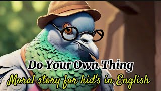 quotTrust in Yourself The Pigeons Wise Decisionquot Moral story for kids in English  short story [upl. by Drarig]