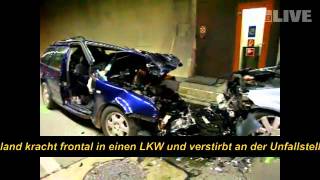 Tödlicher Verkehrsunfall im Arlbergtunnel [upl. by Waldack]