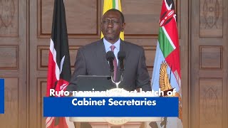 Ruto nominates last batch of Cabinet Secretaries [upl. by Attenyl297]