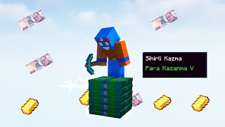 MİNECRAFT ama TEK BLOK PARA 🤑💵 [upl. by Nnylsoj]