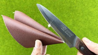 Razor Sharp Sharpen a Knife in 3 Minutes With This Method [upl. by Elvia]