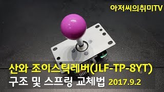 산와 조이스틱레버 JLFTP8YT 구조와 스프링 교체법 201792 [upl. by Sansone807]