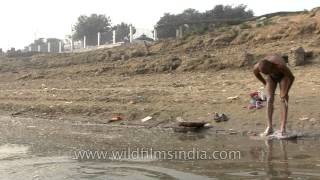 Varanasi famous for the bathing ghats along the banks of river Ganga [upl. by Ayeka]