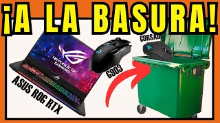 ¡INCREÍBLE TIRAN UN PORTÁTIL GAMING Y RATONES LA BASURA QUE EMOCIONÓ A SPIELBERG [upl. by Hurlow]