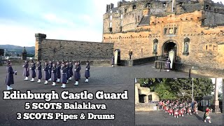 Edinburgh Castle Guard  5 SCOTS Balaklava amp 3 SCOTS PampD [upl. by Petr]