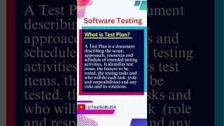 What is Test Plan in Software Testing testplan softwaretesting shorts [upl. by Constancia]