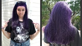 How to Dye Your Hair Purple NO BLEACH [upl. by Casia]