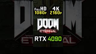 DOOM Eternal  1080p vs 2160p 4K  RTX 4090 [upl. by Ogren]