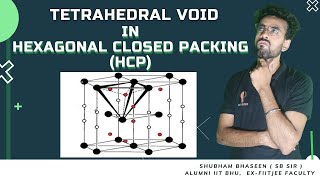 Tetrahedral Void in Hexagonal Closed Packing  SB Sir Solid State  IIT BHU  Ex FIITJEE Faculty [upl. by Claudian]