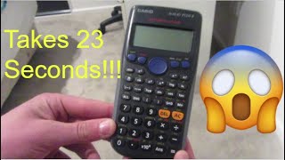 23 second tutorial on how to play games on the Casio fx82AU PLUS II calculator [upl. by Nnair957]