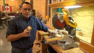 Sliding Compound Miter Saw Safety [upl. by Quillan]