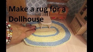 Crochet Dollhouse Rug DIY [upl. by Zalucki221]