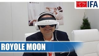 Royole Moon 3D Cinema Headset English IFA2017 [upl. by Inaffyt]