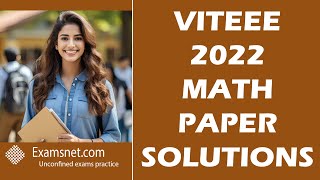 VITEEE 2022 Solutions Math and Aptitude Paper for Questions 71 to 120 [upl. by Euqinue]