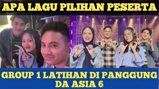 INTIP KESERUAN LATIHAN GROUP 1 AUDISI DA ASIA 6 LAGU APA YANG AKAN MEREKA TAMPILKAN [upl. by Fredek48]