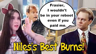 I React To 50 Best Niles Crane Burns From Frasier Frasier Reaction [upl. by Valley509]