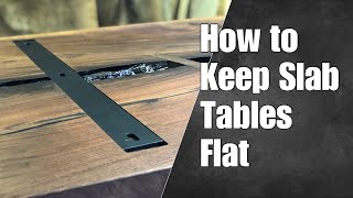 How to Keep Slab Tables Flat — How To Woodworking [upl. by Nolla]