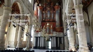 Toccata in f  J Grison  Gert van Hoef in de St Laurenskerk Rotterdam [upl. by Nossah305]