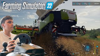 GAMEPLAY FS22 volant PARTIE 2  La Paille Claas TRION 750 pierres  Farming simulator 22 [upl. by Body56]