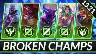 3 BROKEN Champions for EVERY ROLE RIGHT NOW  CHAMPS to MAIN for FREE LP  LoL Guide Patch 1321 [upl. by Anissej]