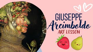 Giuseppe Arcimboldo for kids Quick Art lesson for children [upl. by Hakeem]