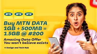 Discover the Secret How to Get MTN 15GB Data Bundle for Only 200  Cheapest Data Trick 2024 [upl. by Namyw525]