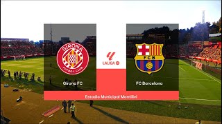 FC Girona vs FC Barcelona  La Liga  PES 2021  PC Gameplay  4K [upl. by Sonitnatsnok]