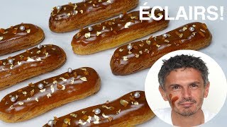 Éclairs caramel de CHRISTOPHE ADAM  Recette de chef [upl. by Ritchie]