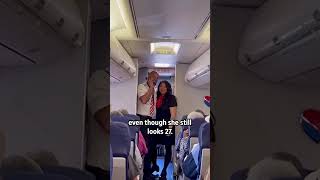 Pilot surprises his passengers when he introduces unique cabin crew  Humankind shorts goodnews [upl. by Etteuqram355]