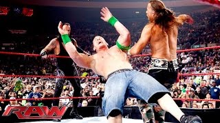 John Cena amp The Undertaker vs DGeneration X vs JeriShow Raw November 16 2009 [upl. by Adnohsor]