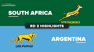 The Rugby Championship 2023  South Africa v Argentina  Rd 3 Highlights [upl. by Amron]