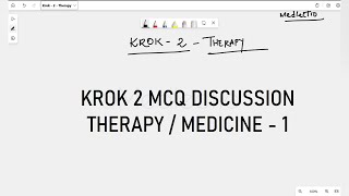 Krok 2 MCQ Discussion  Therapy  Medicine  1 [upl. by Ynogoham]