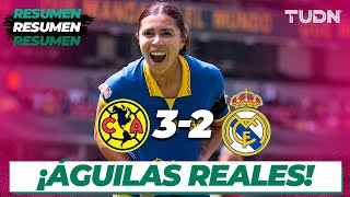 HIGHLIGHTS  América 32 Real Madrid  Amistoso Internacional Femenil  TUDN [upl. by Retep]