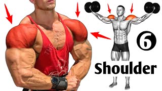 6 Bigger Shoulder Workout At Gym  Best Shoulder Exercises [upl. by Aleacim]