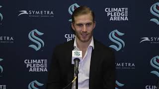 Kraken Sound Alex Wennberg  OCt 14 2021 Postgame [upl. by Ahsaz]