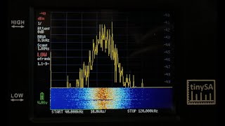 Frequency Domain waveforms with the Hantek DSO5102P Fast Fourier Transforms and the TinySA  044 [upl. by Vachel]