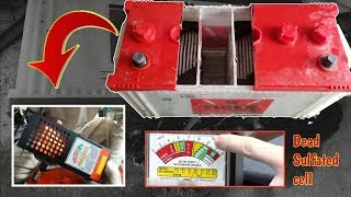 How To Repair Dead Sulfated Cell of a Car Battery [upl. by Lletnuahs724]