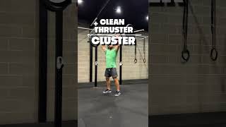 Thruster vs Clusters crossfit weightlifting thrusters [upl. by Gwenneth]